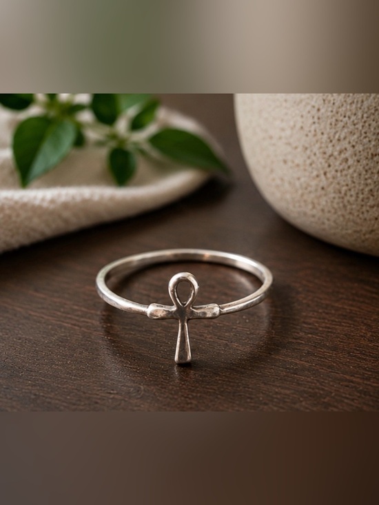 Jewelry - Sterling Silver Ankh Ring Size 7.5 | Egyptian Symbol Ring | Spiritual Jewelry